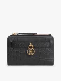 The American Icon Croco Leather Bifold Wallet — Black 1