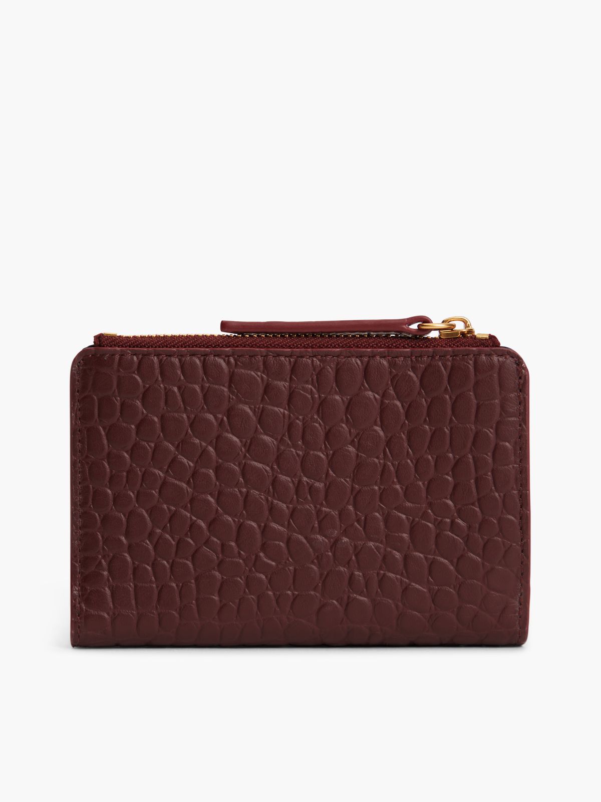 The American Icon Croco Leather Bifold Wallet — Red
