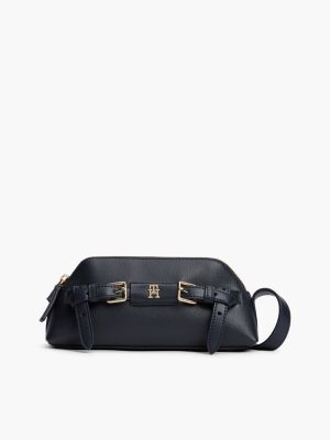 borsa a tracolla con fibbia blue da donne tommy hilfiger