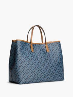 TH Monoplay Global Stripe Crossbody Satchel — Blue 3