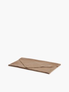 Cashmere Blend Logo Triangle Scarf — Khaki 3