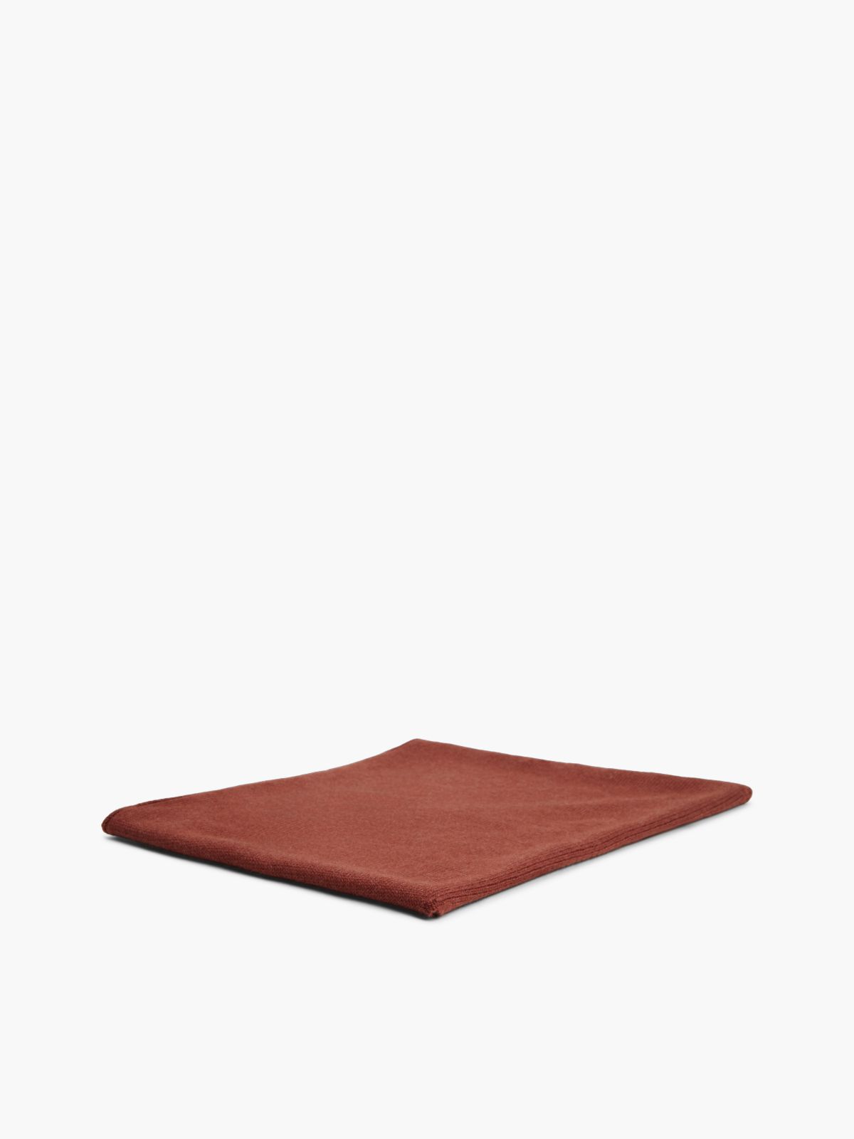 Cashmere Blend Logo Triangle Scarf — Red