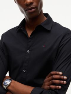 Slim Fit Poplin Shirt — Black 3