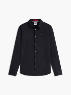 Slim Fit Poplin Shirt — Black 6