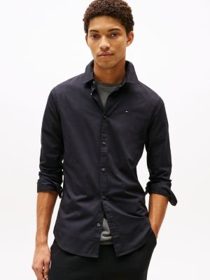 Chemise extensible coupe slim | NOIR 