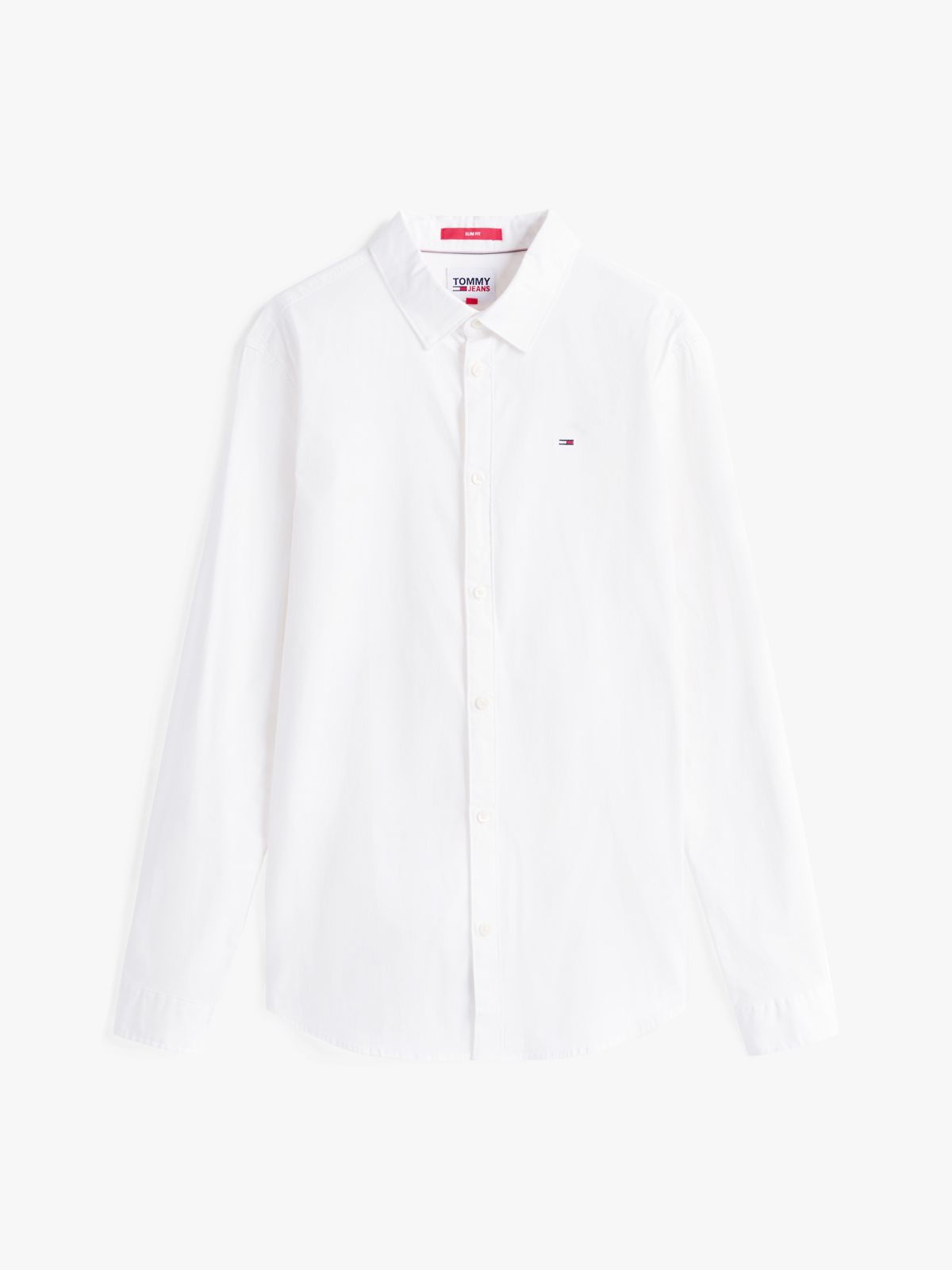 Slim Fit Poplin Shirt — White
