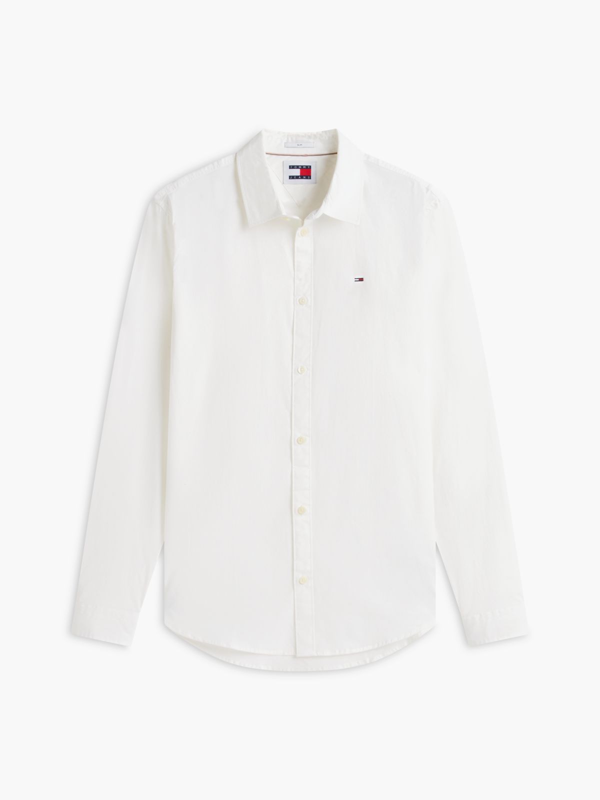 Slim Fit Poplin Shirt — White