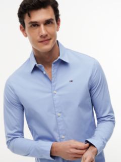 Slim Fit Poplin Shirt — Blue 3