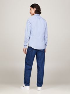 Slim Fit Poplin Shirt — Blue 6