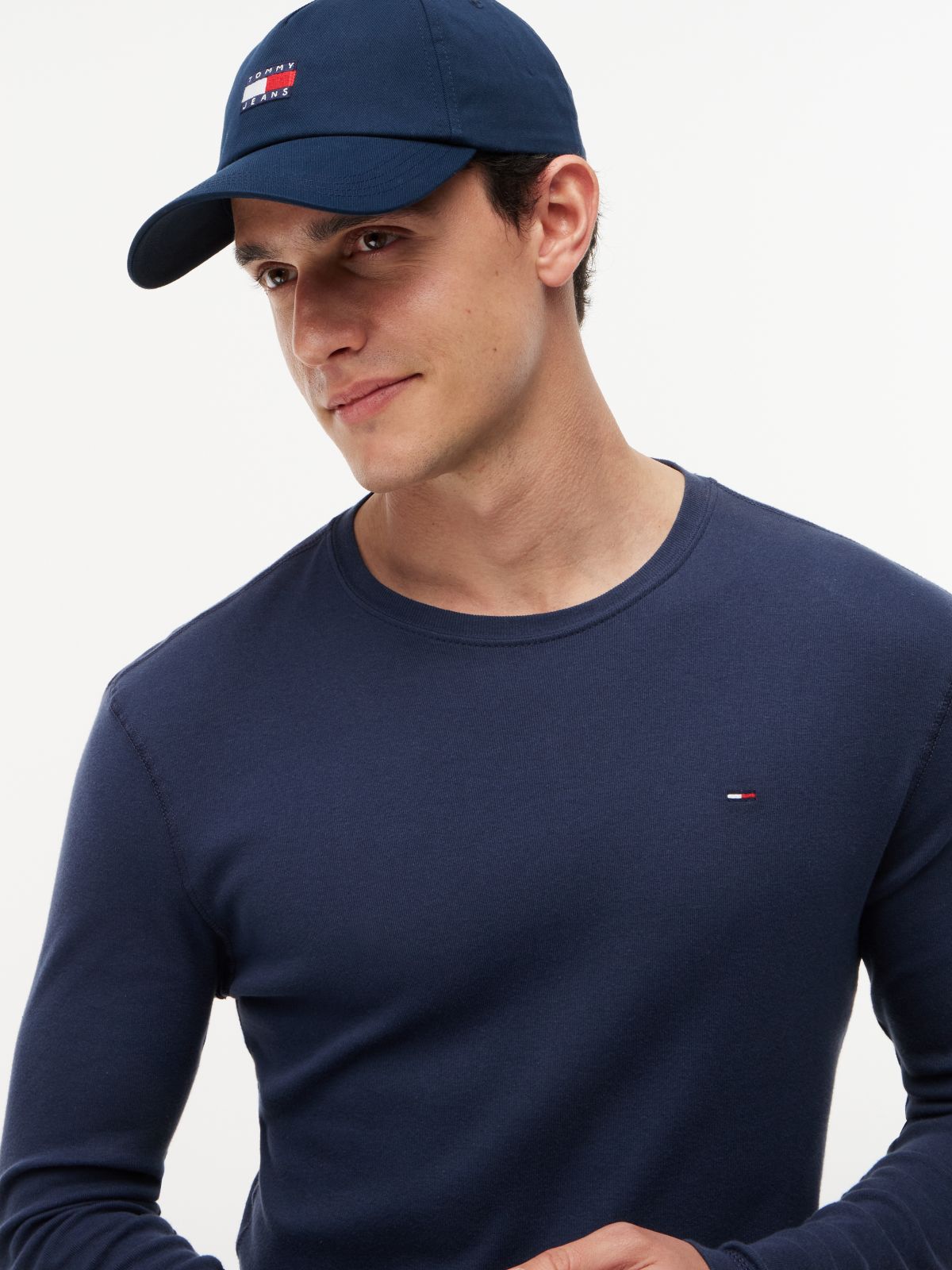 Long Sleeve Slim Fit T-Shirt — Blue