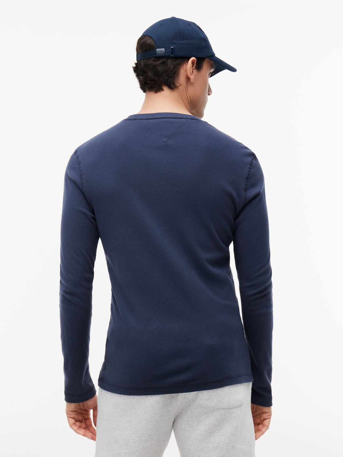 Long Sleeve Slim Fit T-Shirt — Blue