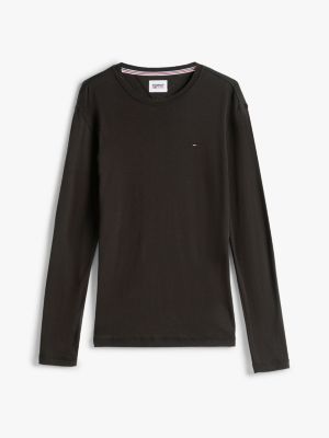 Black long sleeve tommy hot sale hilfiger