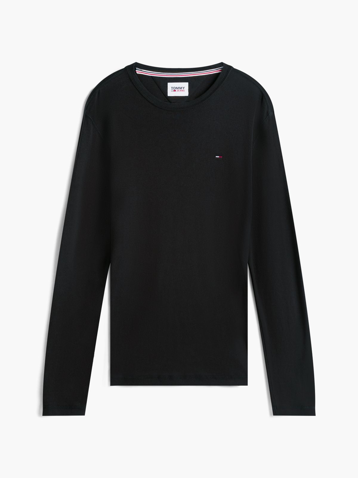 Long Sleeve Slim Fit T-Shirt — Black