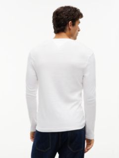 Long Sleeve Slim Fit T-Shirt — White 4