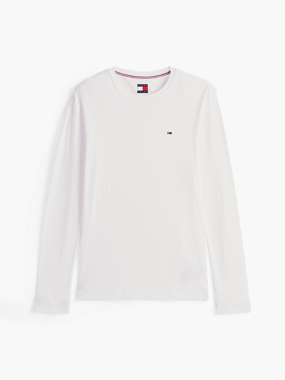 Long Sleeve Slim Fit T-Shirt — White