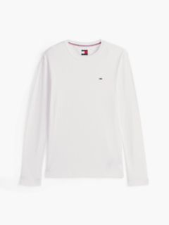 Long Sleeve Slim Fit T-Shirt — White 6