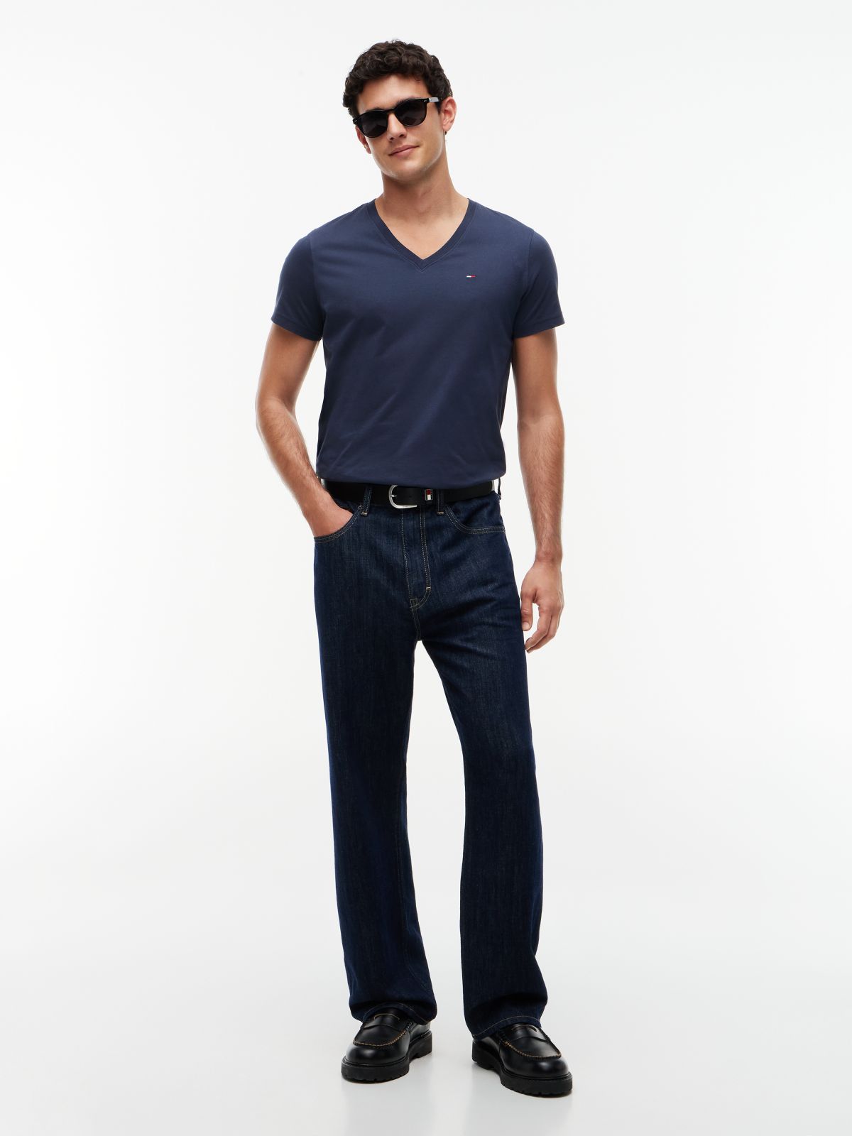 V-Neck T-Shirt — Blue