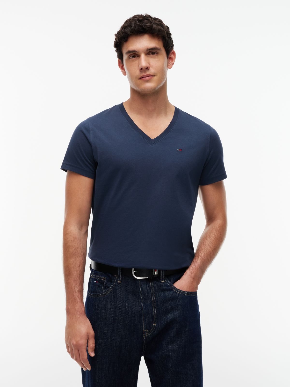V-Neck T-Shirt — Blue