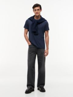 Flag Embroidery Extra Slim Jersey T-Shirt — Blue 2