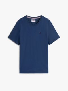 Flag Embroidery Extra Slim Jersey T-Shirt — Blue 5