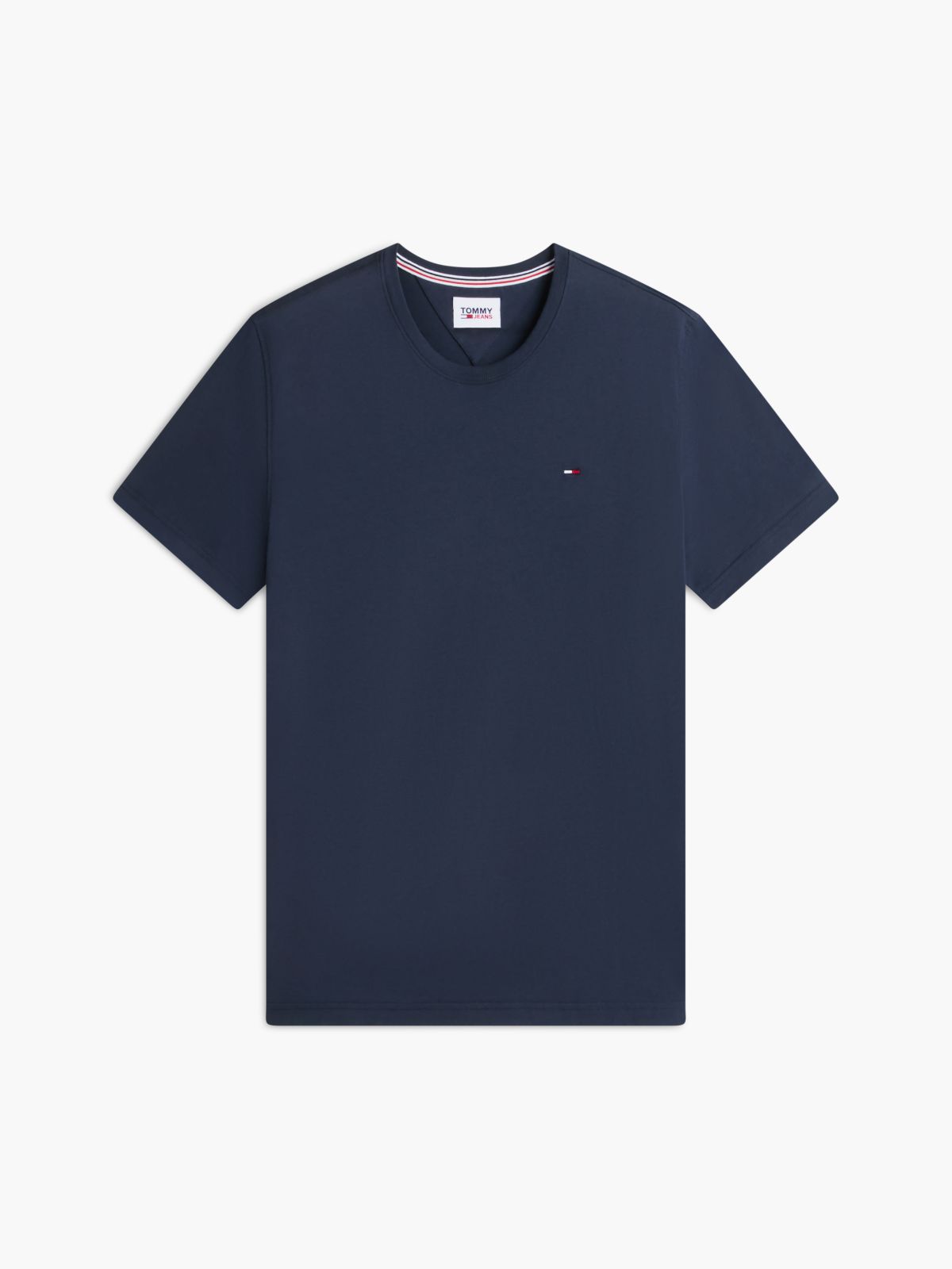 Flag Embroidery Extra Slim Jersey T-Shirt — Blue