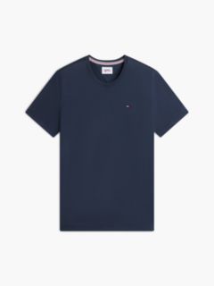Flag Embroidery Extra Slim Jersey T-Shirt — Blue 6
