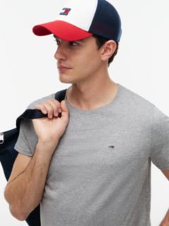 Flag Embroidery Extra Slim Jersey T-Shirt — Grey 3