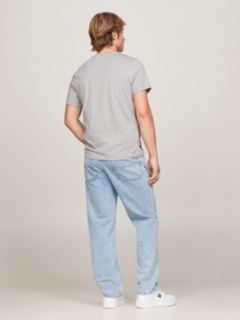 Flag Embroidery Extra Slim Jersey T-Shirt — Grey 6