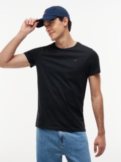 Flag Embroidery Extra Slim Jersey T-Shirt — Black 1