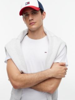 Flag Embroidery Extra Slim Jersey T-Shirt — White 3