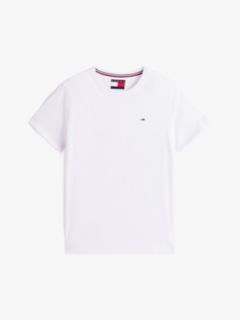 Flag Embroidery Extra Slim Jersey T-Shirt — White 7