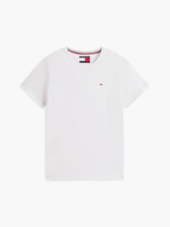 Flag Embroidery Extra Slim Jersey T-Shirt — White 8