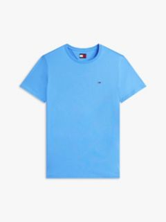 Flag Embroidery Extra Slim Jersey T-Shirt — Blue 5