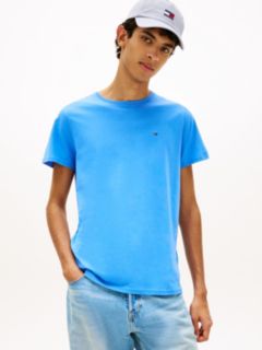 Flag Embroidery Extra Slim Jersey T-Shirt — Blue 1