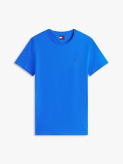 Flag Embroidery Extra Slim Jersey T-Shirt — Blue 5