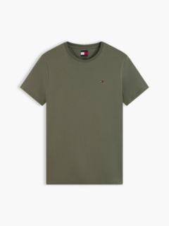 Flag Embroidery Extra Slim Jersey T-Shirt — Green 5
