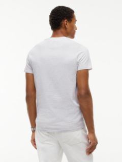 Flag Embroidery Extra Slim Jersey T-Shirt — Grey 4
