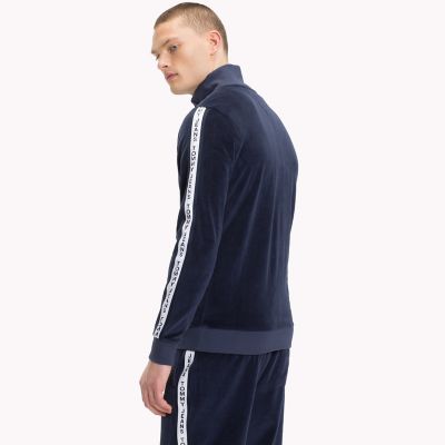 tommy hilfiger velour tracksuit