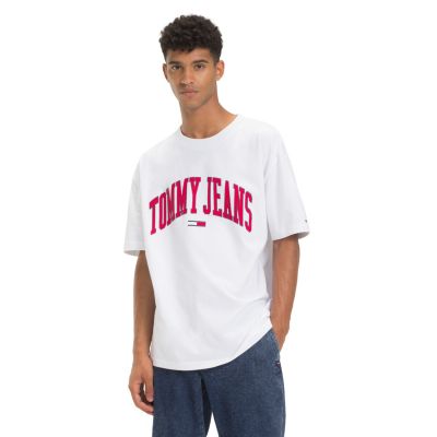 tommy hilfiger college logo tee