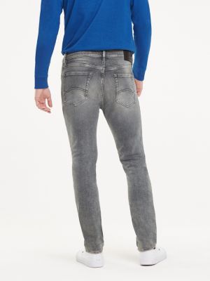 SELECTED Men's Winter Decorative Woven Braids Mid-rise Straight Fit Jeans S|418432519