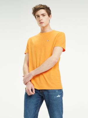 orange tommy jeans t shirt