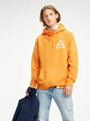 tommy jeans orange sweatshirt