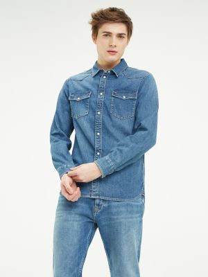 tommy jeans denim shirt