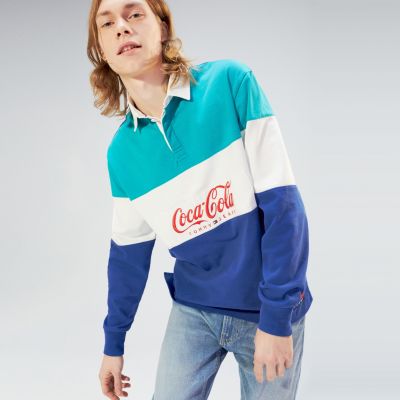 tommy hilfiger coca cola rugby shirt