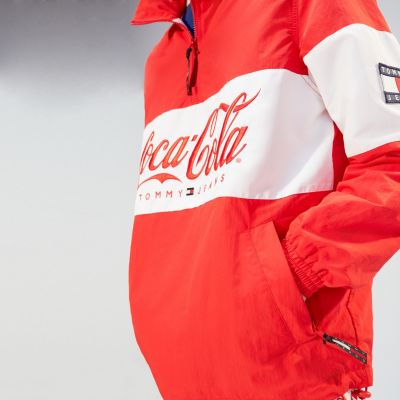 tommy hilfiger coca cola windbreaker