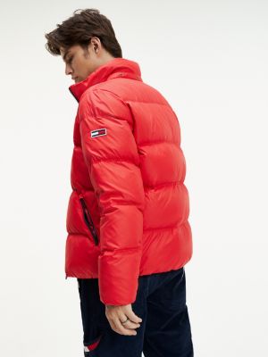 tommy jeans men's essential down hooded jacket