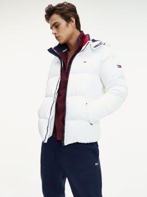 tommy jeans essential down jacket white