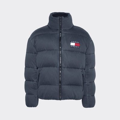 tommy hilfiger black padded coat