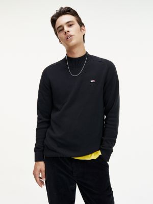 black tommy jeans jumper