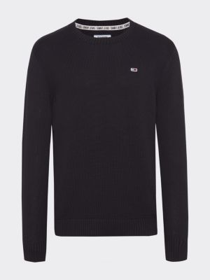 black tommy jeans jumper